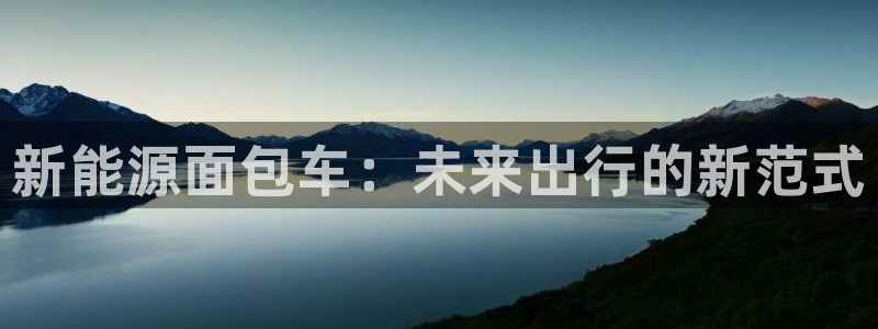 球盟会官方登录平台入口:新能源面包车:未来出行的新范式