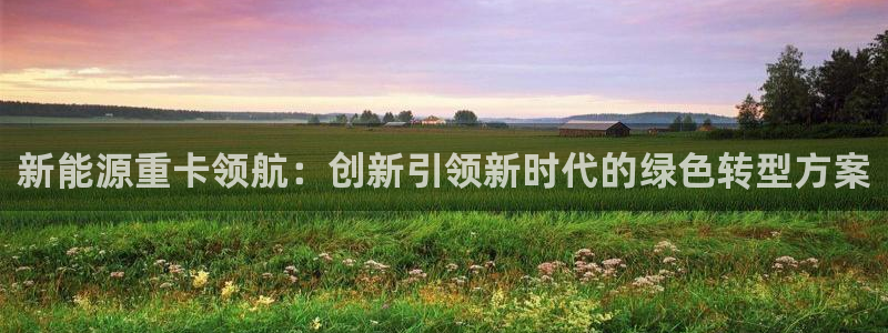球盟会综合体育平台怎么样：新能源重卡领航